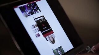 A girl broke her phone and called her stepfather to get it repaired
