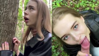 Public forest sex with petite teen Californiababe, a true risk-taker