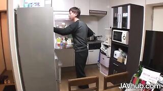 Skinny Japanese teen Amina Kiuchi gets creampied by friend