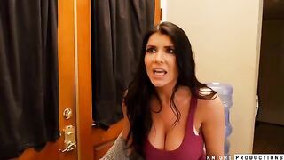 Makeup sex with Romi Rain and Brad Knight ended with a cumshot