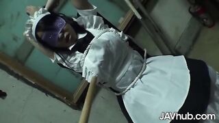 A busty Japanese girl Yui Satonaka is being fucked by multiple men