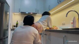 A couple enjoyed hard sex without thinking about other things
