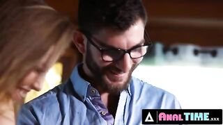 Hotwife Britney Amber cheats on her husband with anal sex