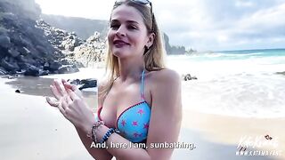 I had sex with a girl with a luxury ass on the beach