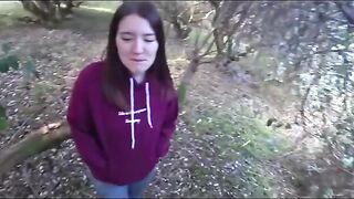 Pervert dude fucked his neighbor’s young mom in the garden for fun