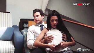 Alexa Tomas and Sicilia share partner in hardcore foursome sex