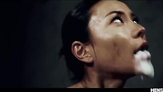 Asian busty girls were fucked by monsters in a wild, extreme scene