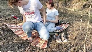 A camping trip with a hot girl is the best adventure