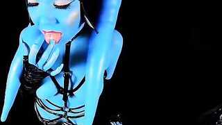 Alien Twi'lek slut training with Star Wars parody twist