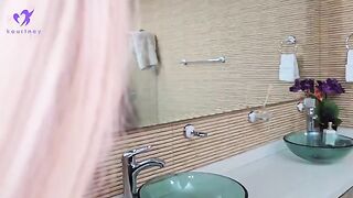 I spy on my stepson in the shower and we fuck hard, I get cum in my ass