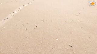Barefoot blonde has sex on the street in Valencia, Spain