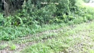 First sextape in the forest for this young French couple, raw and real