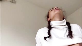 A pregnant stepsister gets her pussy filled with cum