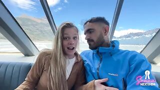 A man with a hard cock woke up a sleeping babe in a romantic scene