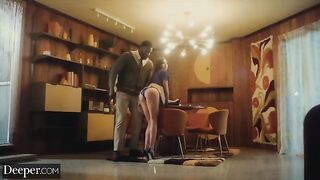 A college girl is being fucked by her mild-mannered tutor