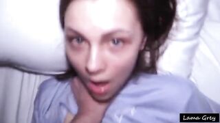The girl with the cute face has become a slave to the boy in the dormitory