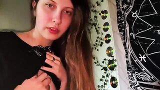 Russian stepsister gets her boyfriend's dick sucked
