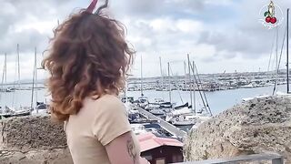 Redhead Cherry Candle on boat with Dave Candle