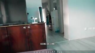 The step mom was muffled and called a son, he pulled her on the cock