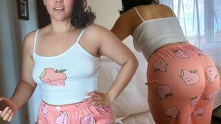 Step mom scolds her stepson and asks him to rub her back