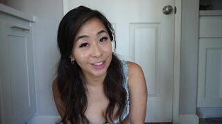 Summer-themed underwear try-on session with masturbation tips by Kaedia Lang