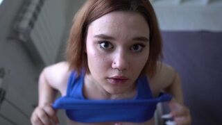 She's a total slut and loves to gag on dick