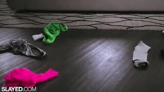 Fit girls Vanna and Alexis have lesbian sex with a dildo