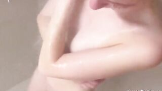 We washed our bodies and had sex right on the couch, reaching intense heights
