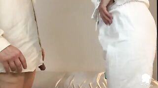 The nurse visits the patient with erectile problems in this exclusive Italian anal sex scene
