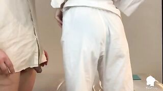 The nurse visits the patient with erectile problems in this exclusive Italian anal sex scene