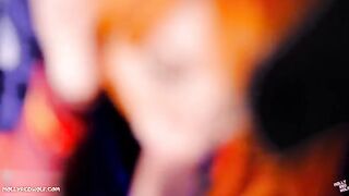 Redhead Asuka from Evangelion gets her pussy filled with cum