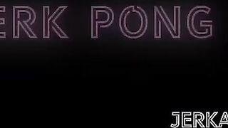 The hot girl is playing a game and she lost, so the guy is fucking her hard