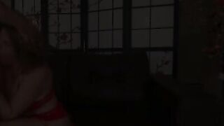 A hooker got a big load of cum right on her face