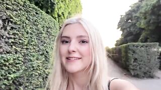 Eva Elfie was fucked by a stranger in Paris and received his cumshot on her