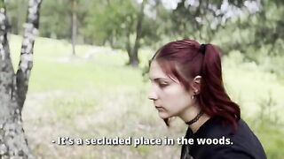 I helped a girl who got lost in the forest, fucking her hard