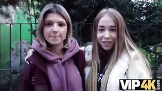 First time with twins for a guy in this steamy VIP4K scene