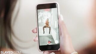 Queenie and Gianna enjoy a hot scissoring session with intense tongue action in this steamy SLAYED production, known for showcasing high-quality girl-on-girl content featuring stunning pornstars. The chemistry between these two beauties is off the charts 