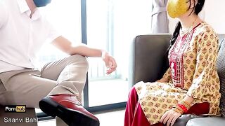 Desi teen gets banged hard by her boss after blowing him