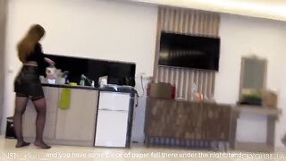 While the husband was at work, the cheating wife got fucked by a friend