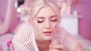All cute girls love when hot cum is thrown on their faces