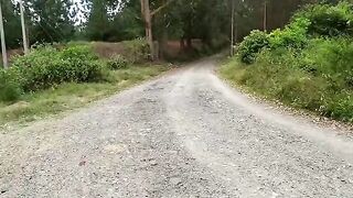 A bike ride ended in hot sex with a forest friend