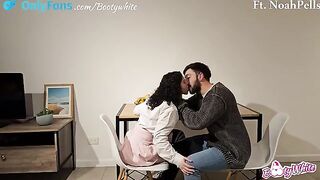We studied together and ended up fucking, featuring Noah Pells' impressive big dick and Latina curves