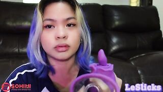 Naughty Filipino girl masturbates using her Sohimi Rose vibrator