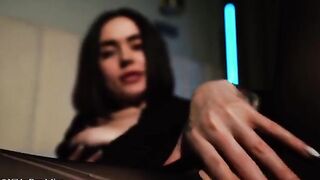 A sexy girl with big boobs gets oiled and fucked