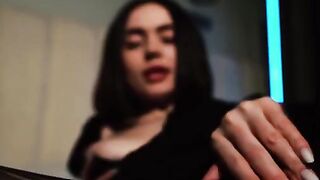 A sexy girl with big boobs gets oiled and fucked