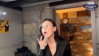 Guy spied on his stepmom in the shower and fucked her, just like Eva Soda