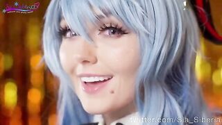 Merry Christmas with sweet Ganyu Sia Siberia in a sensual solo performance