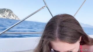 Babe cheated on her guy with his friend on a yacht