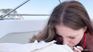 Babe cheated on her guy with his friend on a yacht