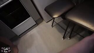 A schoolgirl received a huge dick after three minutes of meeting